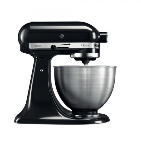 KitchenAid Classic robô de cozinha 275 W 4,3 l Preto, Metálico