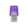 Kingston Technology DataTraveler microDuo 3C unidade de memória USB 64 GB USB Type-A   USB Type-C 3.2 Gen 1 (3.1 Gen 1) Roxo,