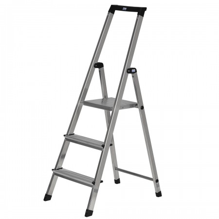 Krause Solidy Folding ladder silver