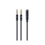 Gembird !Adapter audio stereo 3.5mm mini Jack/4PIN/ audio cable 0.2 m 2 x 3.5mm Black