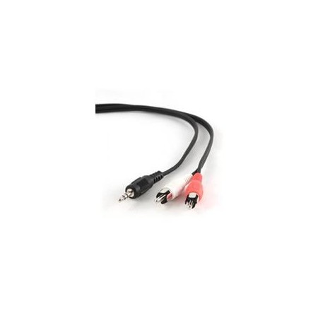 Gembird 1.5m, 3.5mm/2xRCA, M/M audio cable Black, Red, White