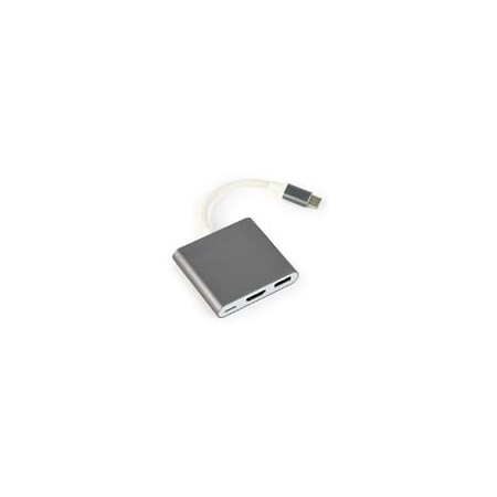 Gembird A-CM-HDMIF-02-SG USB graphics adapter 3840 x 2160 pixels Grey