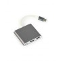 Gembird A-CM-HDMIF-02-SG USB graphics adapter 3840 x 2160 pixels Grey