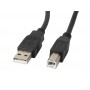 Lanberg CA-USBA-10CC-0050-BK USB cable USB 2.0 5 m USB B Black