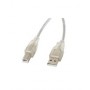 Lanberg CA-USBA-12CC-0018-TR USB cable USB 2.0 1.8 m USB B Transparent