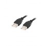 Lanberg CA-USBA-20CU-0018-BK USB cable 1.8m 2.0 USB A Black