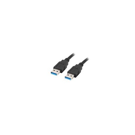 Lanberg CA-USBA-30CU-0010-BK USB cable 1m 3.0 USB A Black