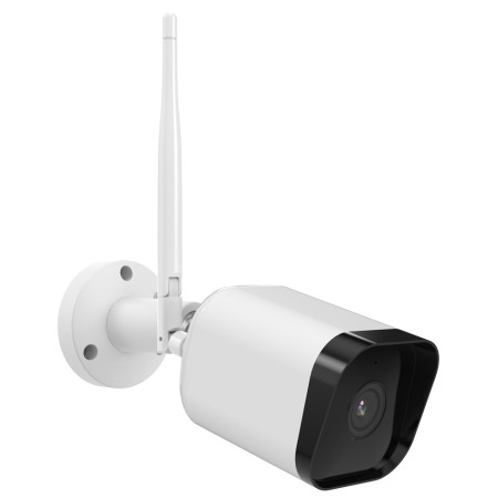 Isiwi Wireless SQUARE 4Mpx Bullet Câmera Exterior Fixa IR LED Áudio Bidirecional Cartão Sd IP65 Stand Alone - ISW-BFES4M