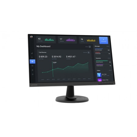 Lenovo D24-40 monitor de ecrã 60,5 cm (23.8") 1920 x 1080 pixels Full HD LED Preto