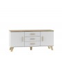 Cama sideboard LOTTA 150 2D3S white + sonoma oak