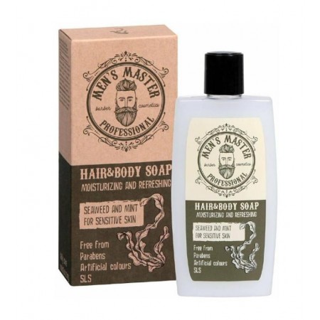 Hair and body soap with mint and seaweed extract MEN`S MASTER MM06 260 ml