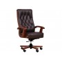 CONSUL brown leather armchair