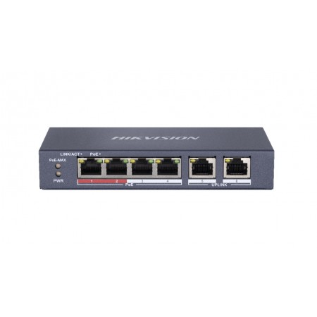 Hikvision DS-3E0106P-E/M Fast Ethernet (10/100) network links PoE support Blue