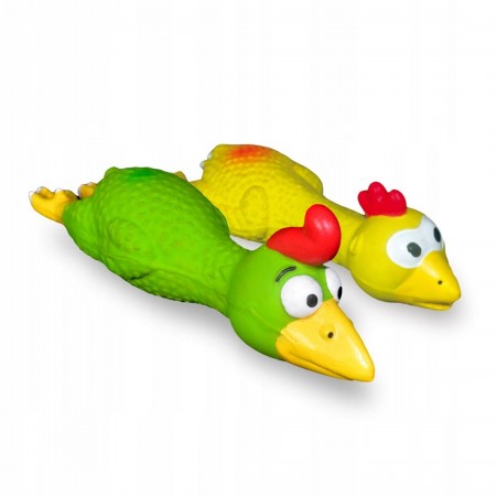 HILTON Chicken in Flight 18cm latex dog toy - 1 piece