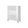 Shelving ABETO 100.5 x 40 x 121.5 cm white/gloss white