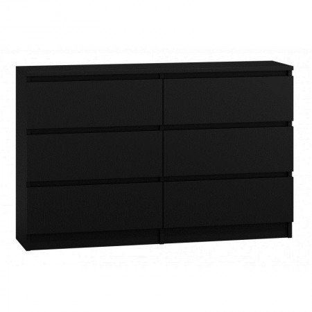 Topeshop M6 120 CZERN chest of drawers