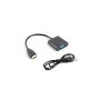 Lanberg AD-0017-BK video cable adapter 0.2 m VGA (D-Sub) HDMI Type A (Standard) Black