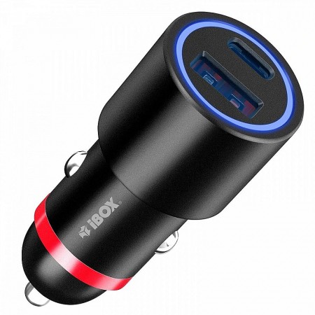 iBox ICC20 mobile device charger Smartphone, Smartwatch, Tablet Black Cigar lighter Fast charging Auto