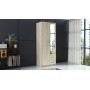 Topeshop ROMANA 80 SON L bedroom wardrobe/closet 5 shelves 2 door(s) Oak