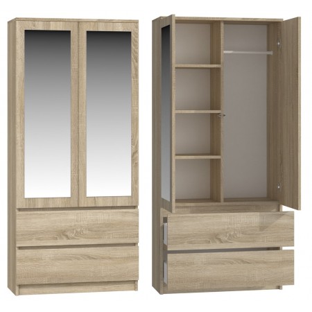 Topeshop SS-90 SON LUS KPL bedroom wardrobe/closet 5 shelves 2 door(s) Oak