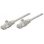 Intellinet Network Patch Cable, Cat5e, 3m, Grey, CCA, U/UTP, PVC, RJ45, Gold Plated Contacts, Snagless, Booted, Lifetime Warran