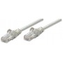 Intellinet Network Patch Cable, Cat6, 1m, Grey, CCA, U/UTP, PVC, RJ45, Gold Plated Contacts, Snagless, Booted, Lifetime Warrant