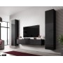 Cama Living room cabinet set VIGO SLANT 2 black/black gloss