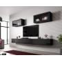 Cama Living room cabinet set VIGO SLANT 3 black/black gloss