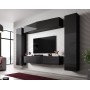 Cama Living room cabinet set VIGO SLANT 7 black/black gloss