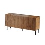 JUNGLE chest of drawers 152x40.5x74.5 oak wotan + black legs