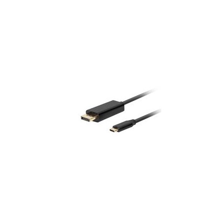 Lanberg CA-CMDP-10CU-0005-BK video cable adapter 0.5 m USB Type-C DisplayPort Black