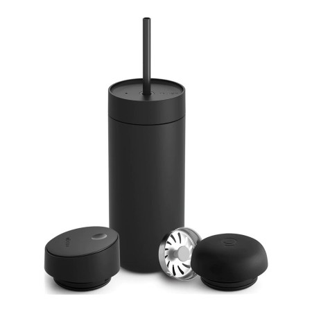 Fellow Carter thermal mug set + 3 caps matte black 473 ml