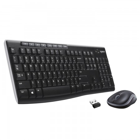 Logitech Wireless Combo MK270 teclado Rato incluído Casa USB QWERTY Estados Unidos (Internacional) Preto