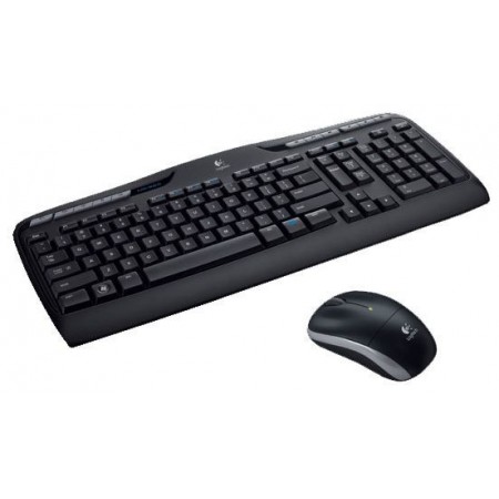 Logitech Wireless Combo MK330 teclado Rato incluído Escritório RF Wireless QWERTY Estados Unidos (Internacional) Preto