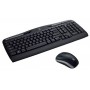 Logitech Wireless Combo MK330 teclado Rato incluído Escritório RF Wireless QWERTY Estados Unidos (Internacional) Preto