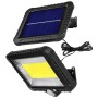 Maclean Energy MCE438 Solar LED Floodlight with motion sensor, IP44, 5W, 400lm, 6000K cold white, lithium battery 1300 mAh, 5.5