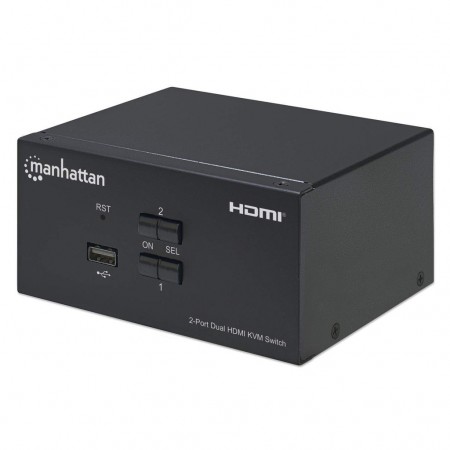 Manhattan 153522 chaveador KVM Preto