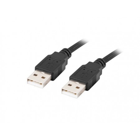 Lanberg CA-USBA-20CU-0010-BK USB cable 1m 2.0 USB A Black