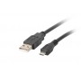 Lanberg CA-USBM-10CC-0018-BK USB cable USB 2.0 1.8 m Micro-USB B USB A Black