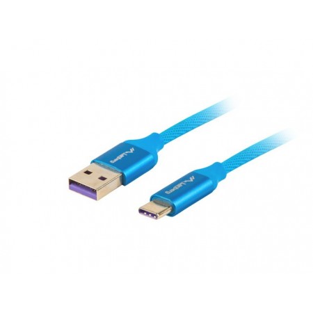 Lanberg CA-USBO-21CU-0010-BL USB cable USB 2.0 1 m USB A USB C Blue