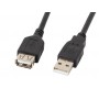 LANBERG USB EXTENSION CABLE 2.0 AM-AF 1.8M (BLACK) CA-USBE-10CC-0018-BK