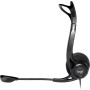 Logitech 981-000100 auscultador Auscultadores Com fios Fita de cabeça Chamadas Música USB Type-A Preto