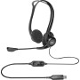 Logitech 981-000100 auscultador Auscultadores Com fios Fita de cabeça Chamadas Música USB Type-A Preto