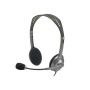 Logitech 981-000271 auscultador Auscultadores Com fios Fita de cabeça Escritório Call center Preto, Prateado