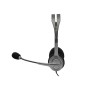 Logitech 981-000271 auscultador Auscultadores Com fios Fita de cabeça Escritório Call center Preto, Prateado