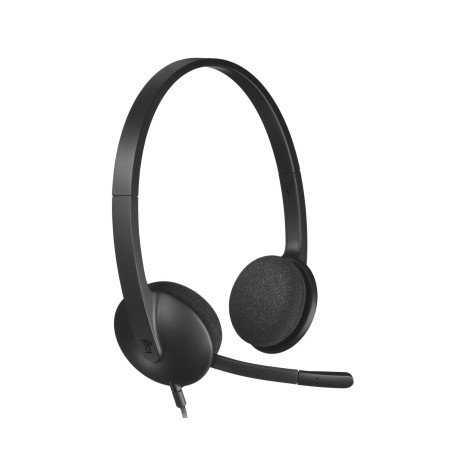 Logitech 981-000475 auscultador Auscultadores Com fios Fita de cabeça Escritório Call center USB Type-A Preto