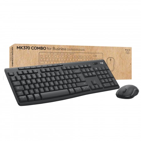 Logitech MK370 Combo for Business teclado Rato incluído Escritório RF Wireless + Bluetooth QWERTY Estados Unidos