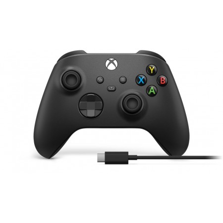 Microsoft Xbox Wireless Controller + USB-C Cable Black Gamepad Analogue / Digital PC, Xbox One, Xbox One S, Xbox One X, Xbox Se