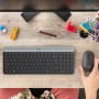 Logitech 920-009204 teclado Rato incluído Universal RF Wireless QWERTY Estados Unidos (Internacional) Grafite