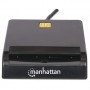 Manhattan 102049 leitor de smart card Interior USB USB 2.0 Preto